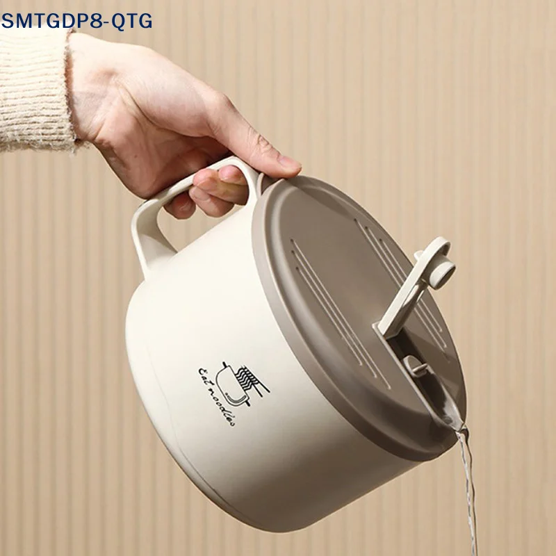NEW 304 Stainless Steel Foam Bowl Large Capacity Double-Layer Anti-Scald Lunch Box With Tableware/Lid Can Drain Ramen Bowl