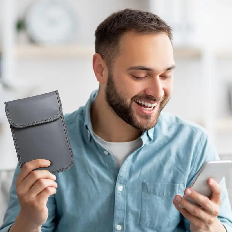 Сумка для блокировки сигнала сотового телефона. Защитный чехол для конфиденциальности. Защитный чехол отслеживания. Для электронных устройств. Вождение бизнеса.