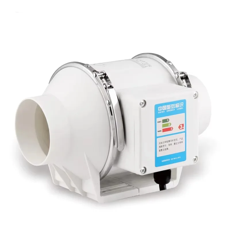 Factory Outlet 4 Inch Duct Air Ventilation Extractor Exhaust Fan  Low Noise Energy-Saving Diagonal Flow Booster Pipeline Fan