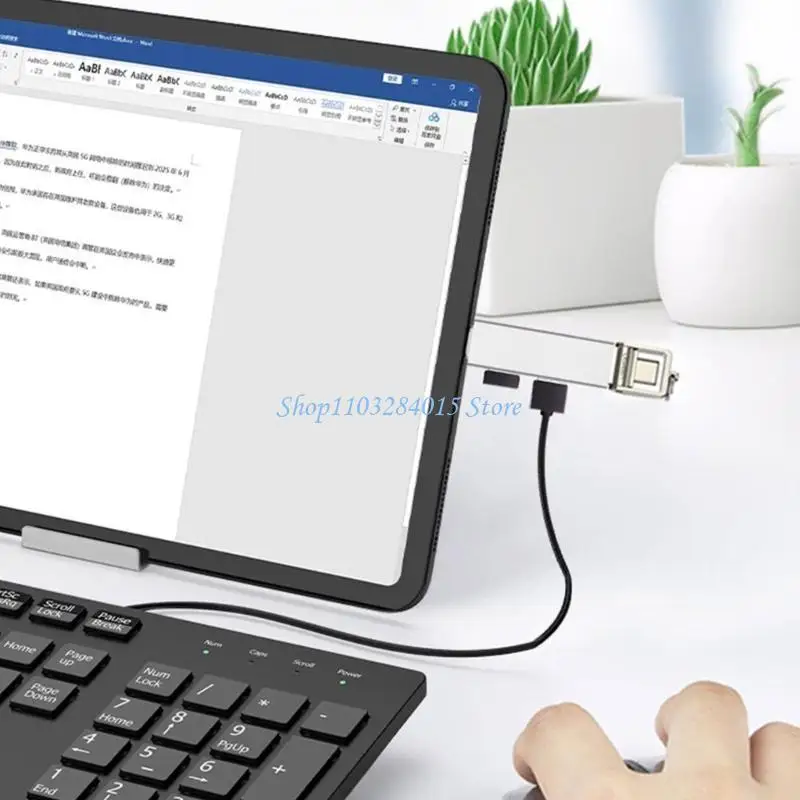 R6FF Efficiency USB C Hub 3Ports USB3.0 Hub for 5Gbps Data Transfer USB2.0 480Mbps