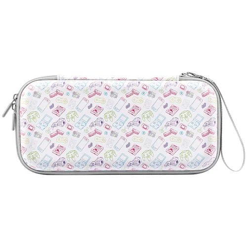 Imagen 2 del producto Estuche de almacenamiento para consola de juegos con estampado clásico portátil, bolsa de transporte protectora con cremallera, bolso duro EVA para accesorios de juego SWITCH2, regalo
