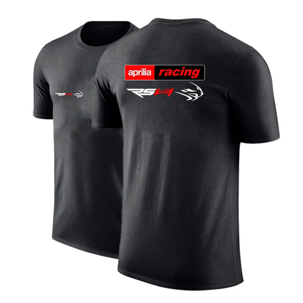 

Summer 2025 Aprilia Racing RSV4 Men's Summer Logo T-shirt Suitable for Multi-functional Short-sleeved Top