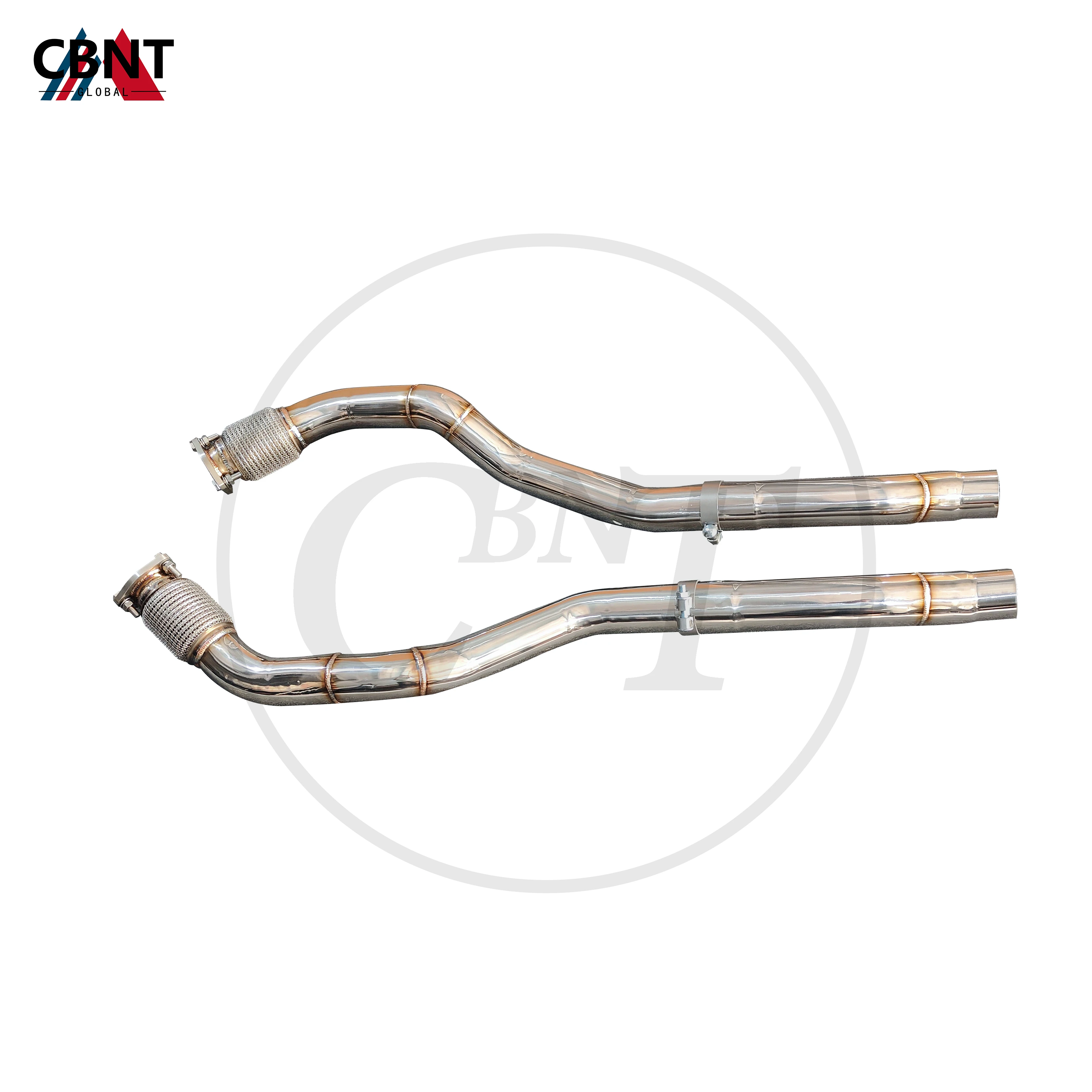 CBNT Exhaust Front Pipe Performance SS304 Stainless Steel Car Accessories Exhaust-pipe for Audi RS5 B8