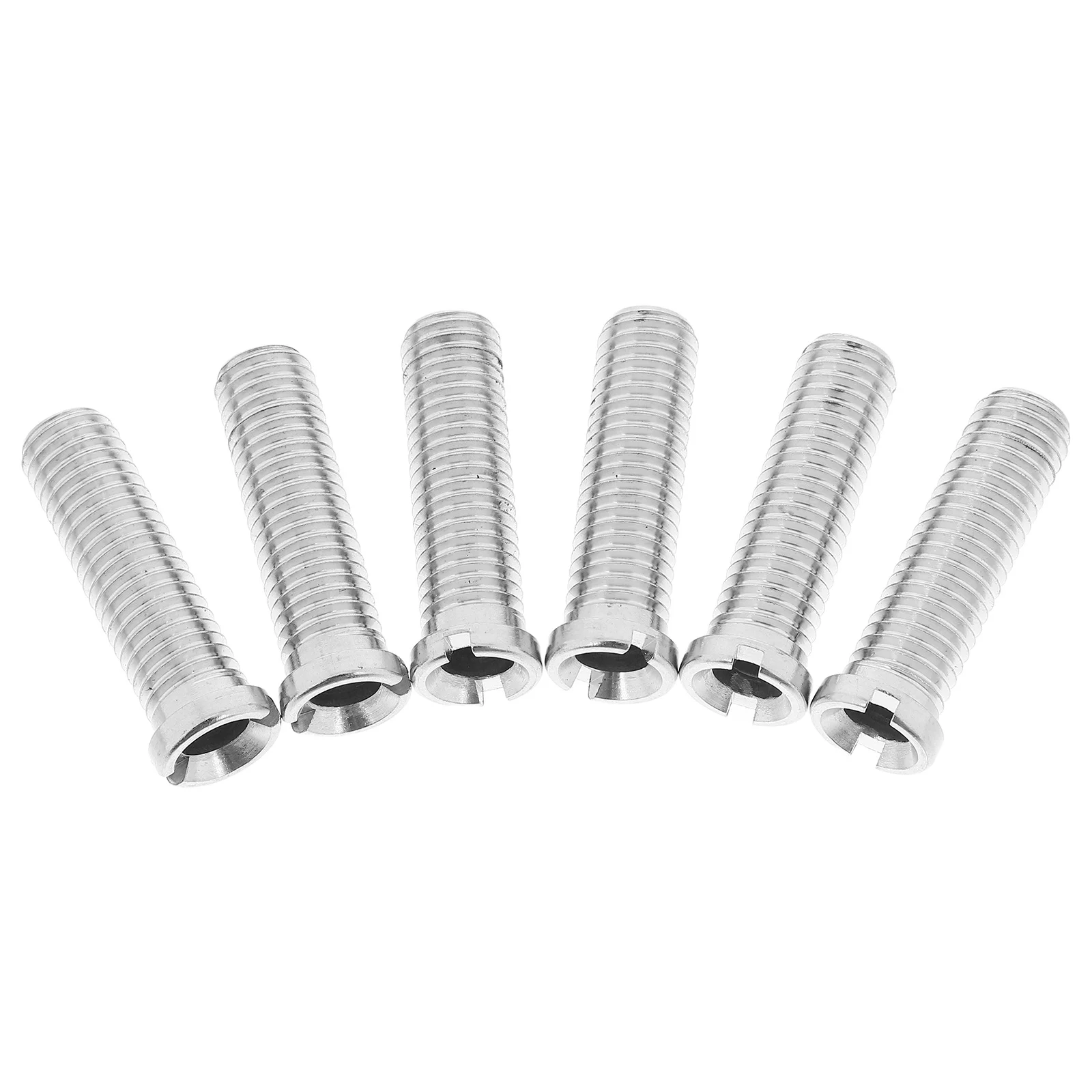 Parafuso de cesta de pia de aço inoxidável, 6 peças, 45mm, parafuso estendido para filtro de lavatório, conector de pia de cozinha, parafuso rosqueado