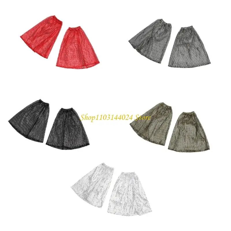 Performance scintillanti N5KE Maniche bracciali per le coperture del braccio design svasato con paillettes scintillanti per