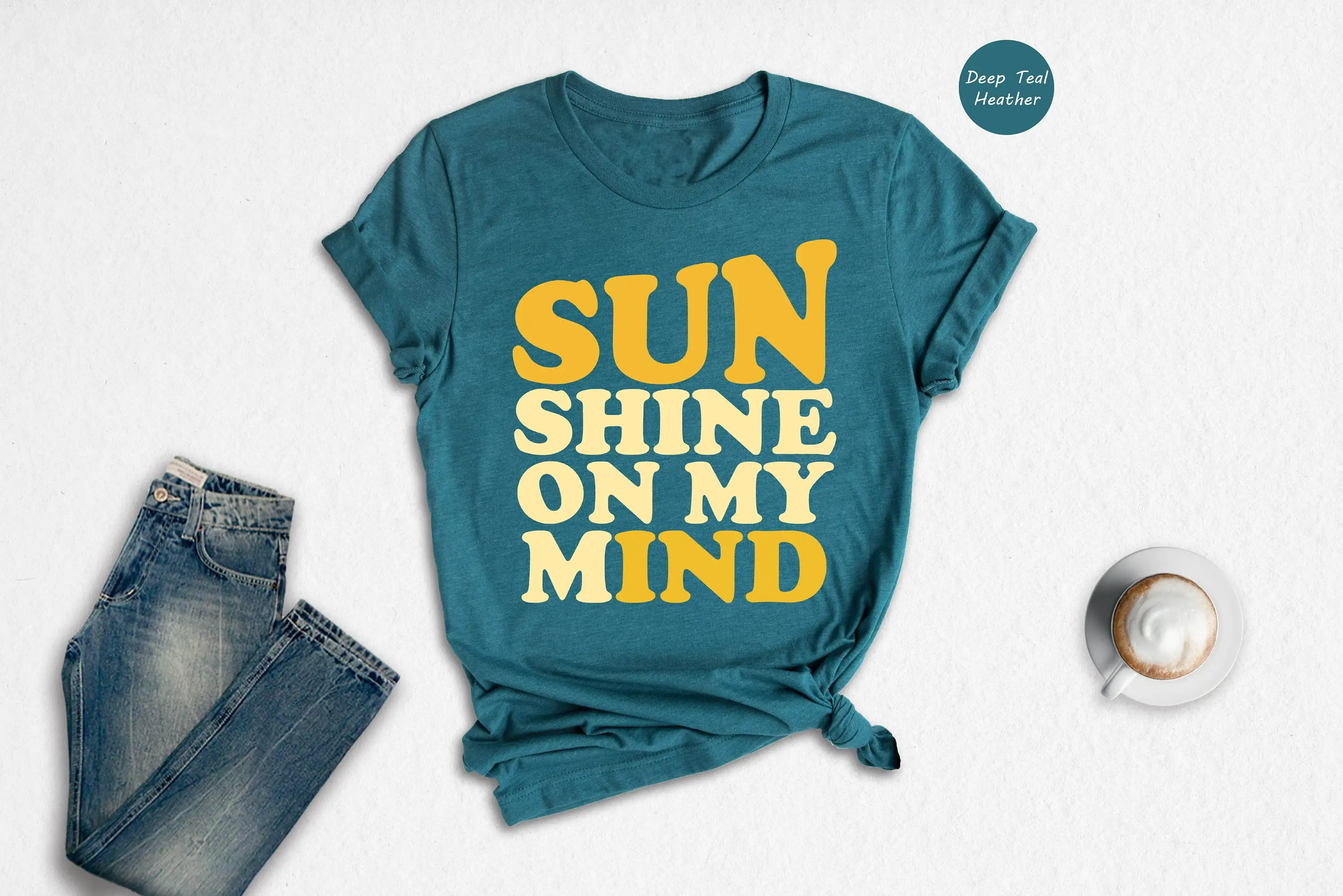 Sunshine On My Mind Shirt Summer T Hello Cute Beach Palm