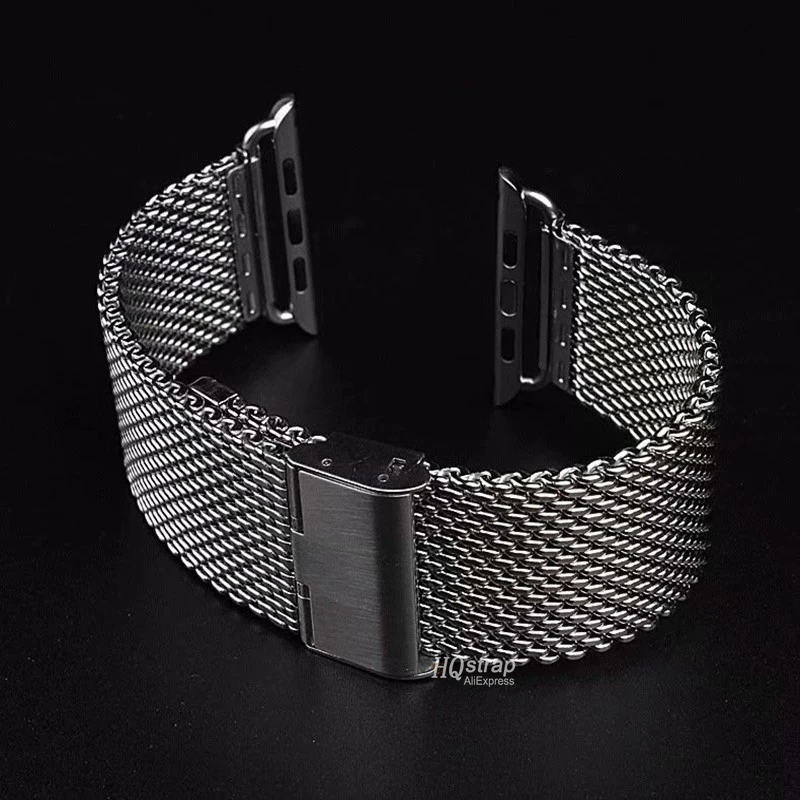 1.0mm Milanese Band for Apple Watch 49mm 45mm 44mm 41mm 40mm 38mm 42mm Metal Bracelet for Iwatch 8 7 6 5 4 SE 0.4mm 0.6mmm Strap