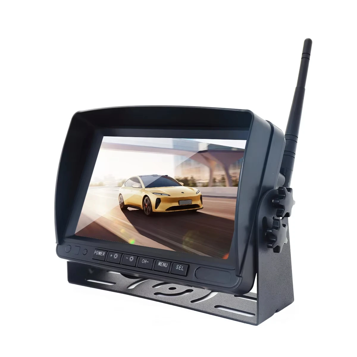Wireless 1080P Waterproof IP68 Reverse Camera IR Night Vision Backup Rear View 7 Inch Driving System For