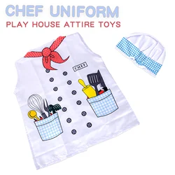 Chef Uniform Kitchen Toys Cooking utensili da cucina forniture da cucina per bambini Set strumenti di cottura giocattoli di compleanno di natale per Chi