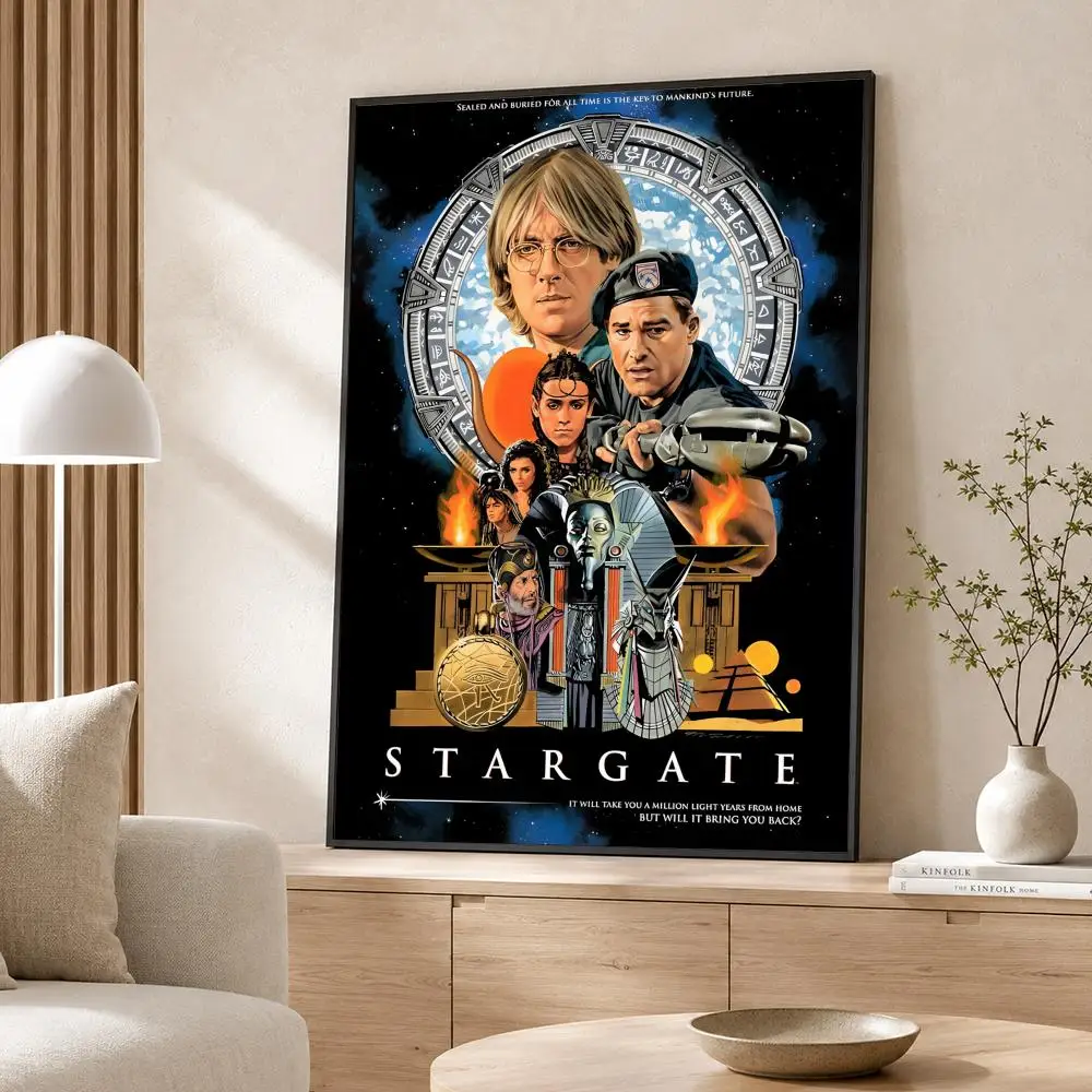 Drama Stargate SG-1 Poster Poster Wall Sticker Waterproof Self Adhesive HD Art  Bedroom Bar Decor