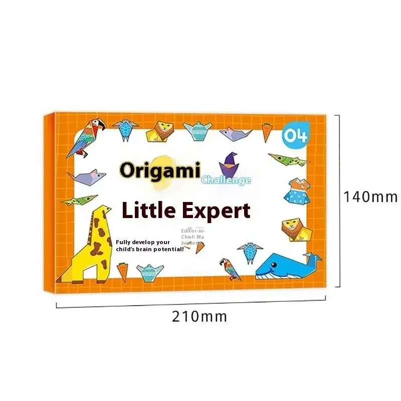 Origami DIY Colored Paper Kindergarten Elementary School 3D Educational Toy Instructional Book For Students