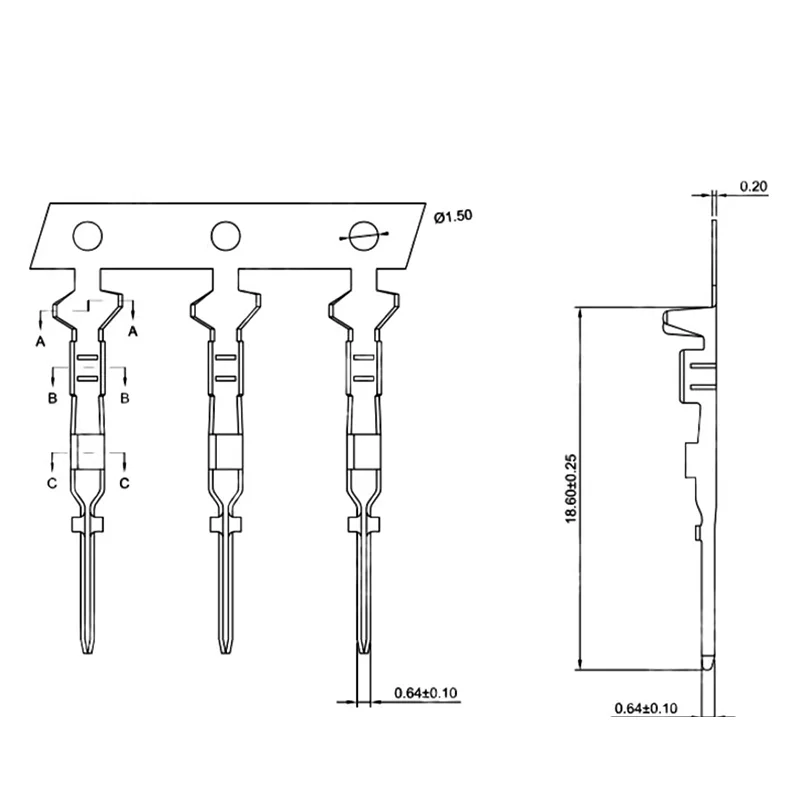 Dupont Connector Shell 2 3 4 5 6 7 8 9 10 11 12 13 16P Pin Single Row 2.54mm Terminal Male Female Connector Through Hole Housing