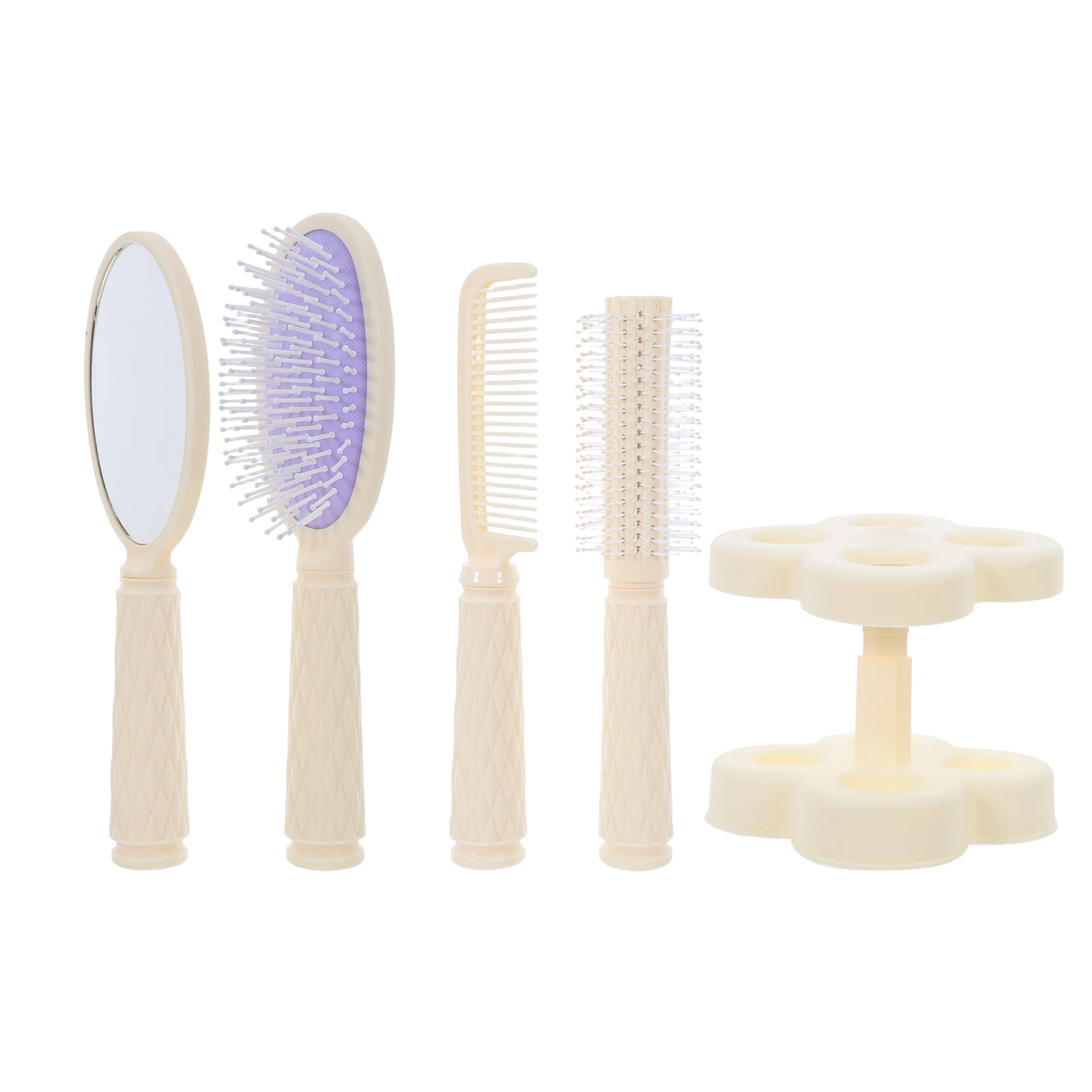 

Ручная расческа-щетка для укладки и массажа волос с держателем, для влажных и сухих волос, для длинных и коротких причесок, для женщин, для создания локонов