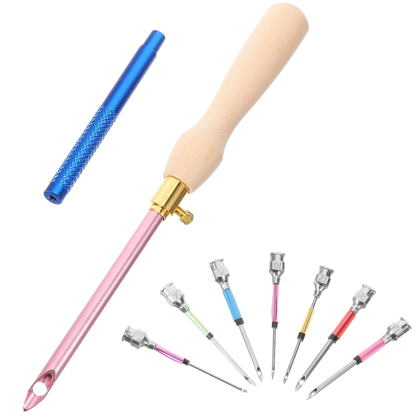 

1 Set Punch Needle Kit For Beginners, Diy Embroidery Tool Set, Portable Sewing Craft Needle, Multi-Function Knitting Needles,
