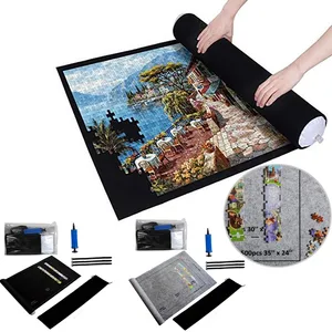 Puzzle Pad Jigsaw Roll Felt Mat Playmat Puzzle Selimut Hingga 1500 Buah Aksesori Puzzle Tas Penyimpanan Travel Portabel Baru 12 puzzle penjualan terbaik 1500 buah - №