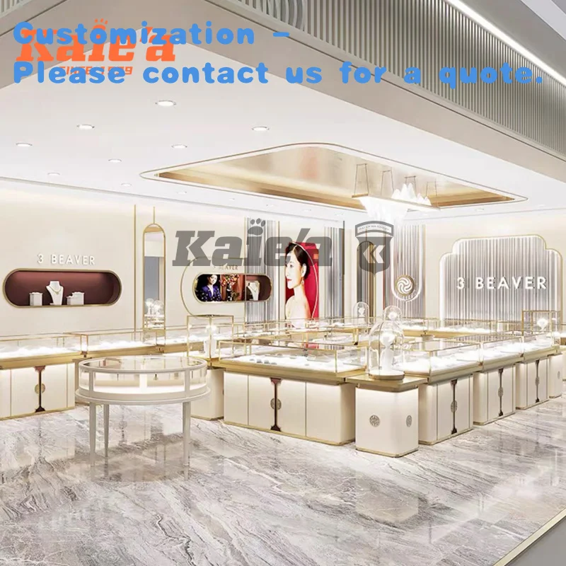 custom.Boutique Jewelry Display Showcase Jewellery Shop Counter Design with Watch Store Display Cabinet