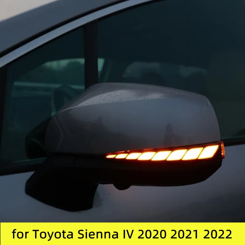 for Toyota Sienna IV 2020 2021 2022 Dynamic LED Sequential Indicator Mirror Turn Light Signal