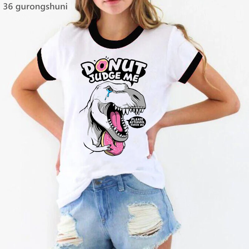 Jurassic World 3d Print T Shirt Girls Vintage Dinosaur Tshirt Femme Harajuku Shirt Summer Fashion T-Shirt Female Streetwear