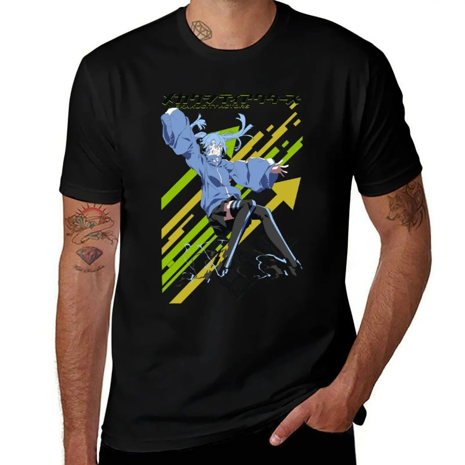 

ene mekakucity actor T-Shirt graphic shirts croswit shirt man tees cotton t shirt men