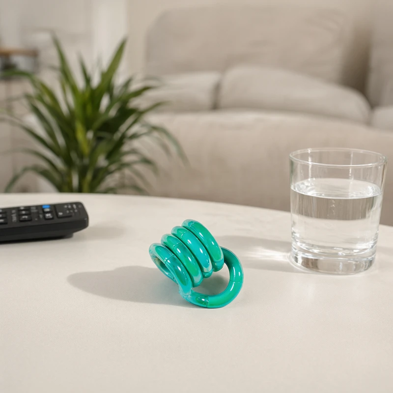 1pc Stress Relief Toy - Electroplated Solid Color Opaque Twist Toy for Focus, Anxiety, Addiction & Quitting