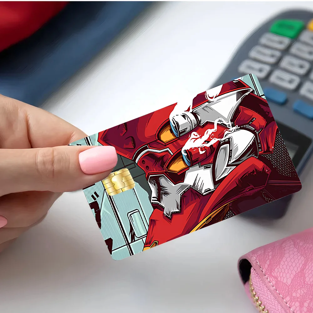 Gaming Anime E-evangelionS Stickers Cartoon Decorative Small Waterproof Chip 4PCS Card Sticker New Anti-Scratch - view 3