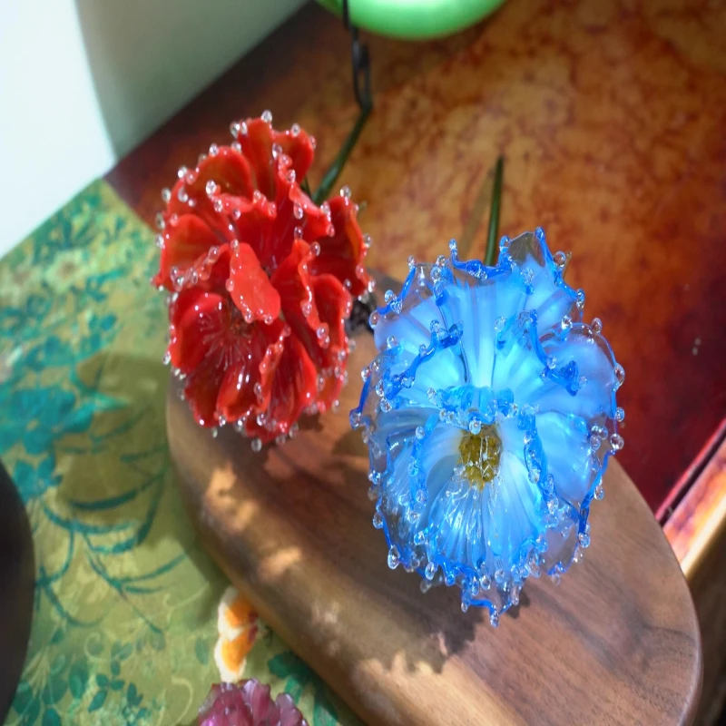 

Glazed Peony Glazed Ornament House Moving New Home Simulation Flower Eternal Flower Home Ornament Souvenir Gift