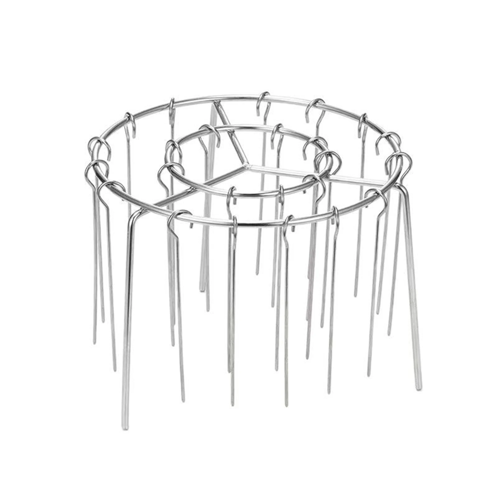 New Air Fryer Stainless Steel Vertical Grill Rack Detachable String Grill Vertical Barbecue Skewer Bracket 24/36 Baking Needle view 6