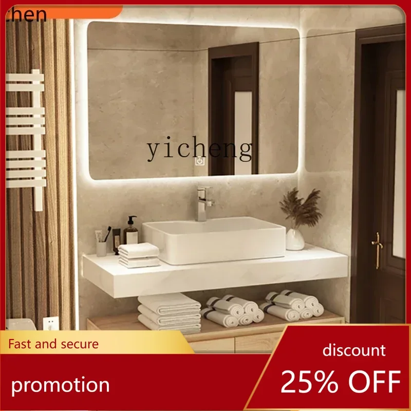 ZMLbathroom cabinet combination set modern sink face wash toilet washstand upper basin hotel