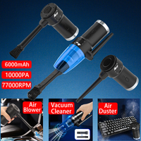 Cordless Air Duster & Vacuum Cleaner for Car 2-in-1,Handheld Electric Air Blower,Powerful Cleaning for Computer Keyboard Sofa