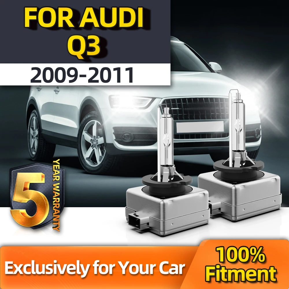 

Crossfox 2x Xenon 35W 12V D3S Warm White HID Headlamp 6000k Retrofit Xenon Bulb Accessories For Audi Q3 2009 2010 2011