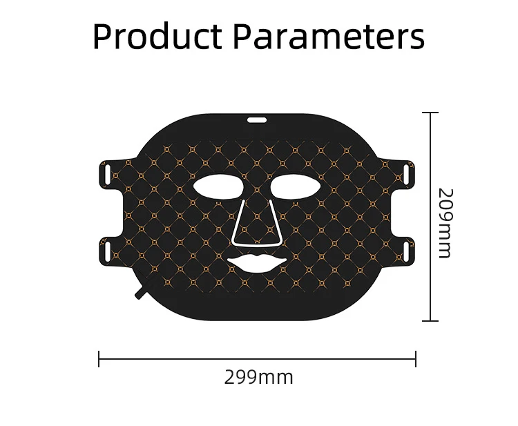 

High-quality silicone red and blue light mask, dual-purpose for face and neck