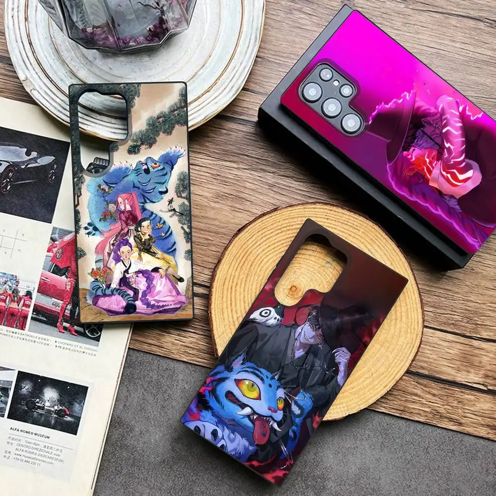 

Jinu KPop D-Demon H-Hunters Phone Case For Samsung Galaxy A 91,80,73,72,71,53,52,51,22,5G Shockproof Soft Black Cover