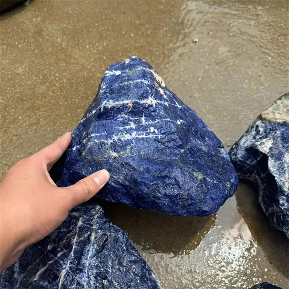 High Quality 100% Natural Crystal Rough Raw Quartz Blue Sodalite Rough Stone Mineral Specimens