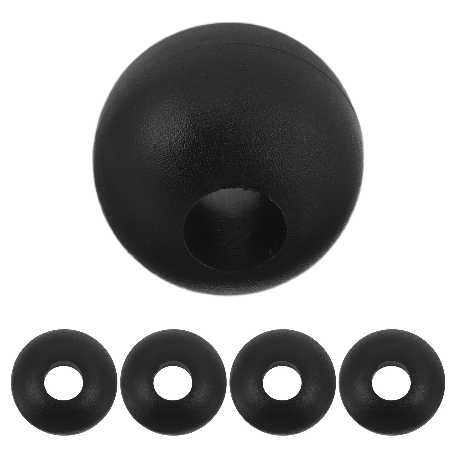 

5Pcs Gym Machine Cable Stopper Ball End for Fitness Equipment Wire Rope Connector Terminal Black Wire Rope Fitting