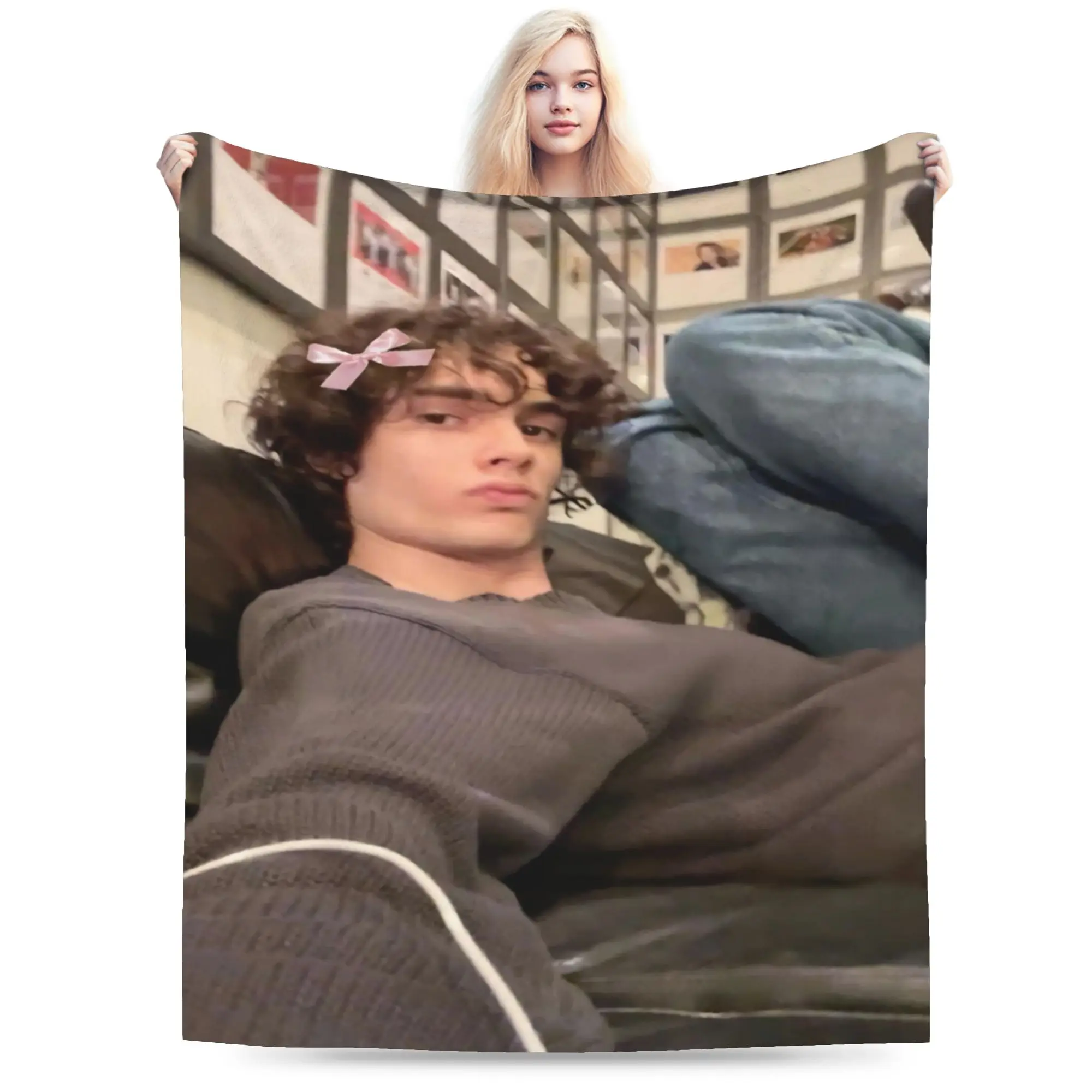 Sombr Retro 90s fan art Gift Blanket For Men Women Super Soft Cozy  Throw Blankets for Living Room 50x60 Inches Multi-size