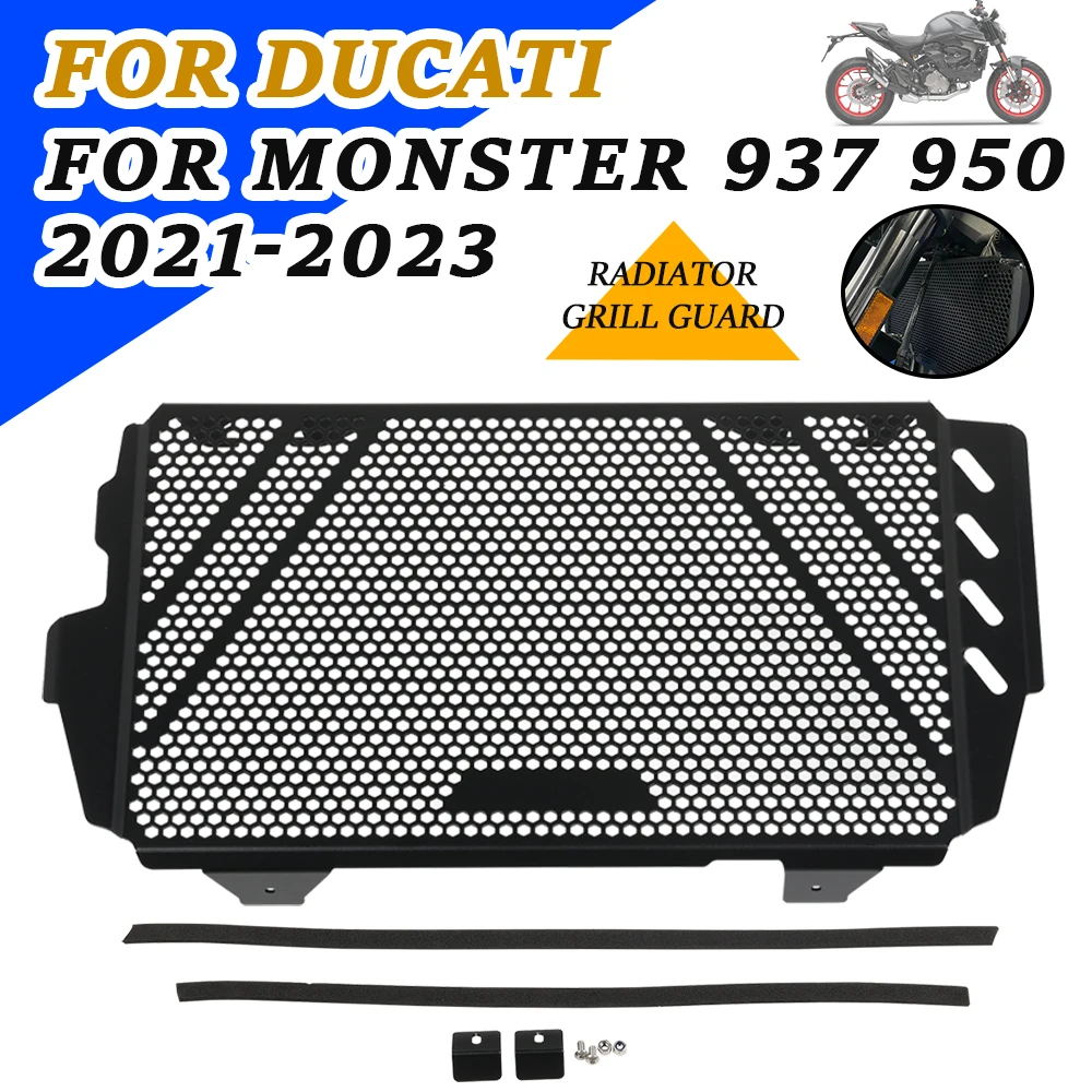 

Motorcycle Radiator Grille Grill Guard For DUCATI MONSTER 950 MONSTER 937 Monster950 Monster937 Accessories Protector Cover Mesh