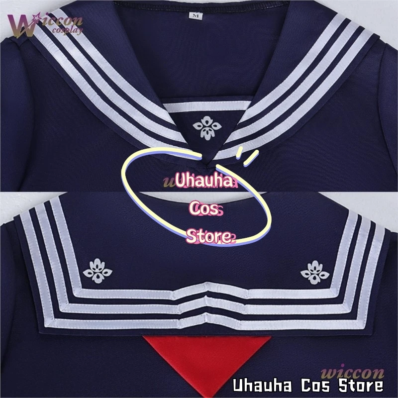 لعبة Hinako Shimizu أزياء تنكرية للنساء زي مدرسي صامت {BankaiMode}Hill Hallowen لعب الأدوار تنورة علوية جورب ربطة عنق Takerlama