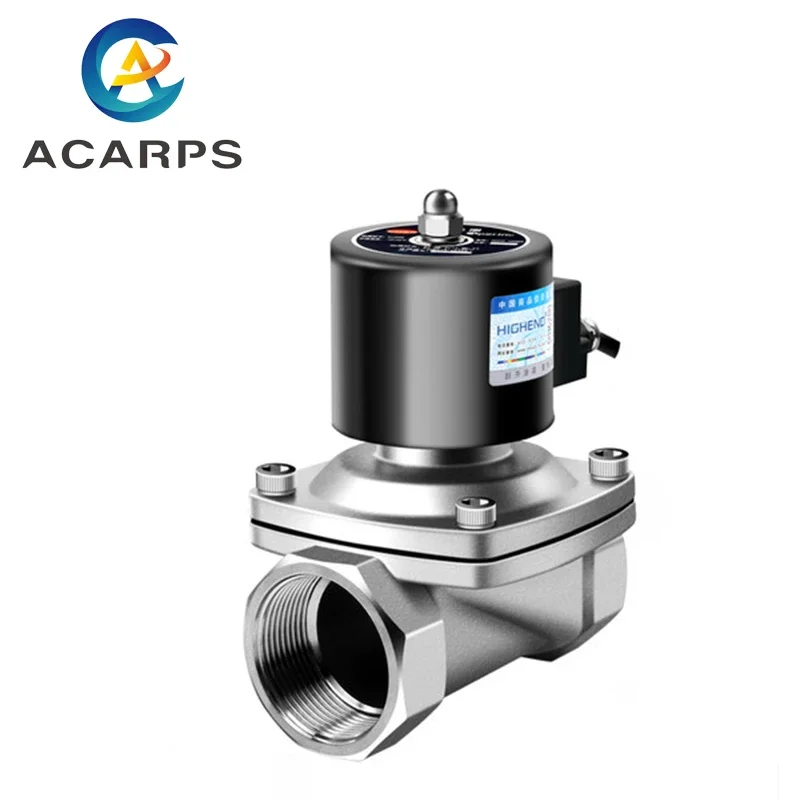 

1-1/4" Stainless Steel Normally Closed Explosion Proof Solenoid Valve Water Chemical Coal Mine Natural Gas 220V