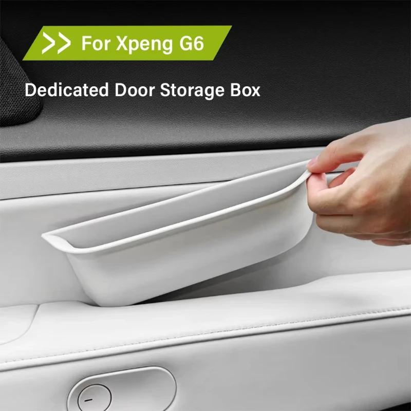 For Xiaopeng Xpeng G6 2023-2025 Car Door Storage Box Armrest Silicone Storage Box Door Handle Storage Box Cover Modification