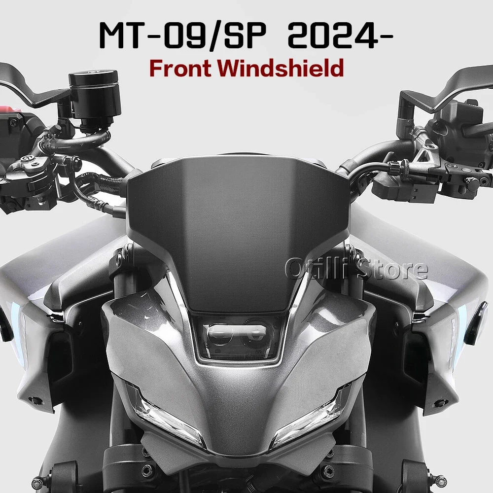 For YAMAHA MT-09 MT09 SP Y-AMT MT 09 MT09 2024 2025 Motorcycle Sports Frontal Plate WindScreen Windshield Deflector Fits