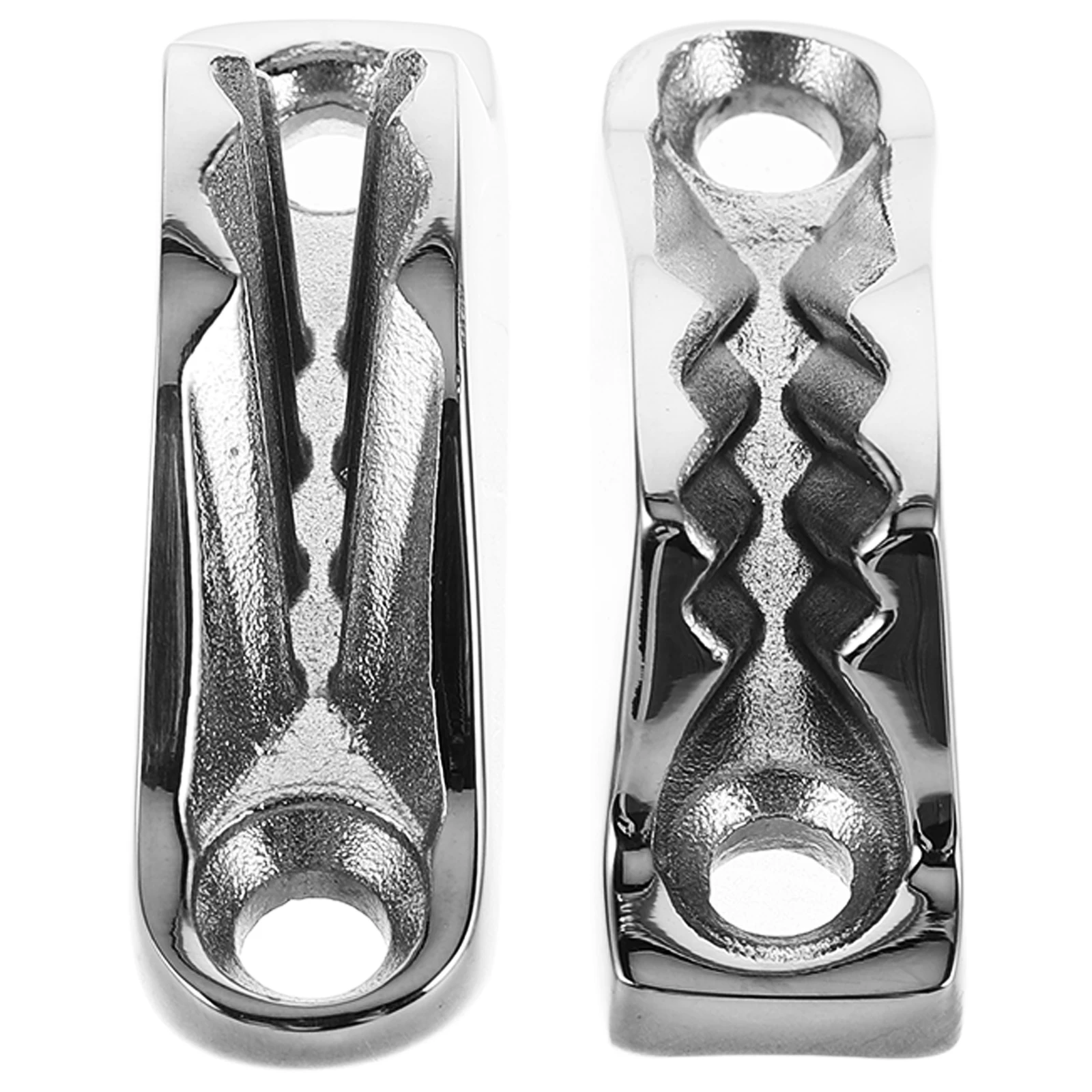 

2pcs Sailboat Rope Clamp Cleat Stainless Steel Buffer Anchor Jam Grip Boat Accessories Kayak Clam Cleat