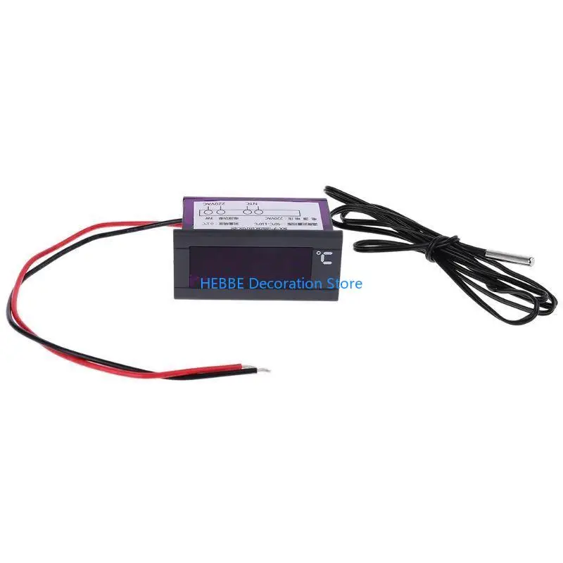 B0KC Digital Embedded Thermo meter Refrigerator Freezer Temperature Display Panel