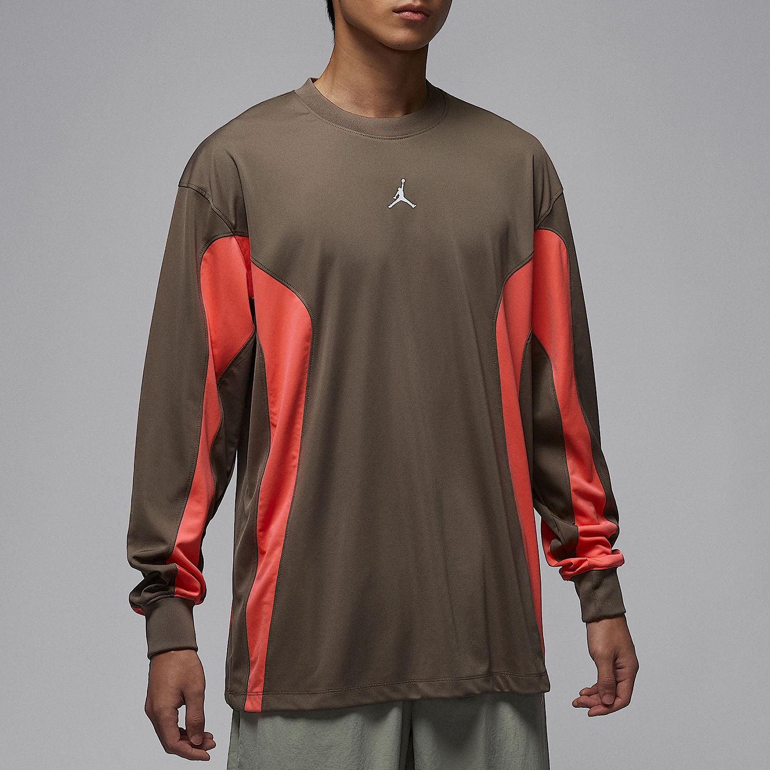 

Оригинальная мужская модная футболка Nike Spring JORDAN с длинными рукавами и принтом IF1886-040