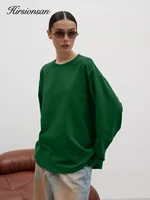 Hirsionsan 2024 Basic Thick Cotton T Shirts Women Autumn Long Sleeves Loose Bottom Ladies Casual Knitted Soft Woman Clothing - Image 5