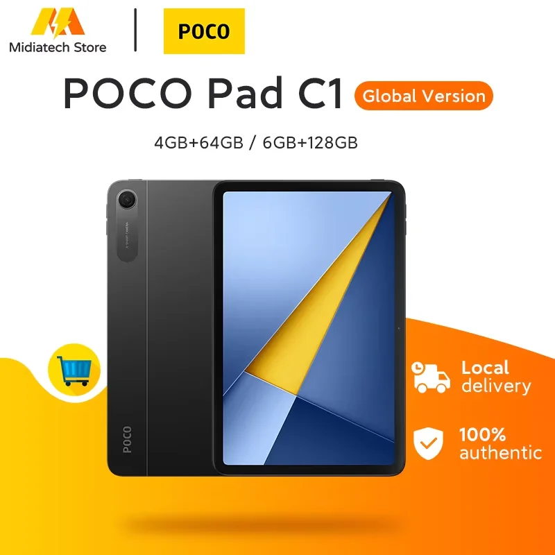 Versión Global POCO Pad C1 Snapdragon 6s 4G Gen 2 Pantalla de 9.7″ 2K 120…