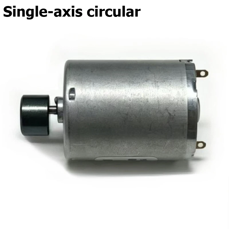 370 Miniature DC Vibrator Motor 6V 12V 24V Dual Output Axis Vibration Small Massage Motor Eccentric Circular Sector Shape