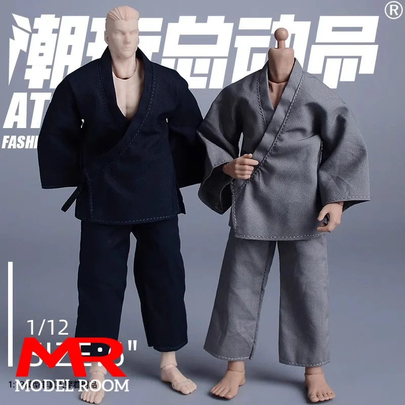 ATStory 1/12 Male Monk Taoist Priest Cosplay Hanfu Clothes Model Fit 6'' Notaman Romankey Soldier Action Figure Body Dolls