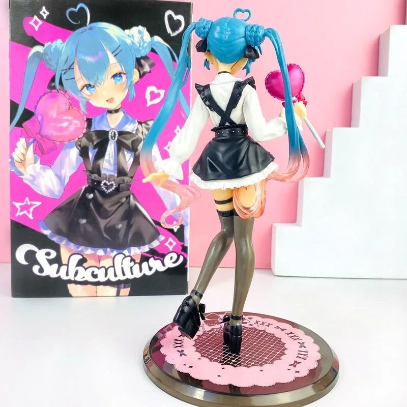 18cm Sexy Girl Hatsune Miku Anime Figure Fashion Subclture Miku Action Figure Christmas Gift PVC Collection Model Doll Toys