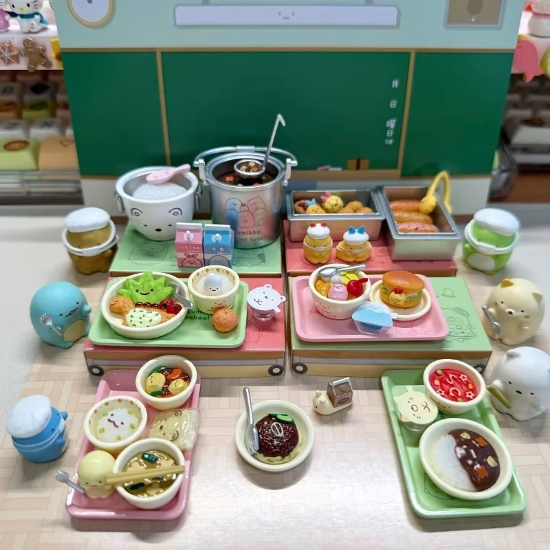 RE-MENT ミニチュアシーン デスクトップオーナメント 生物学 ブラインドボックス 学校給食 卵 食玩 コレクタブルトイ ファン向け