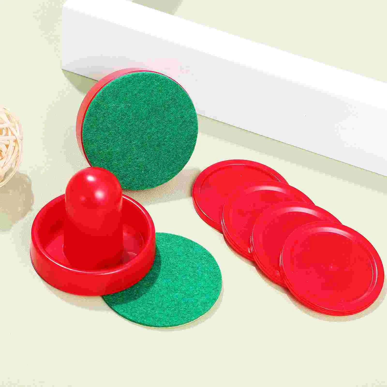 

Slider Galvanized Air Hockey Table Accessories for Pucks Replacement Paddles Plastic Flannel Ice and Pusher Pushers Game